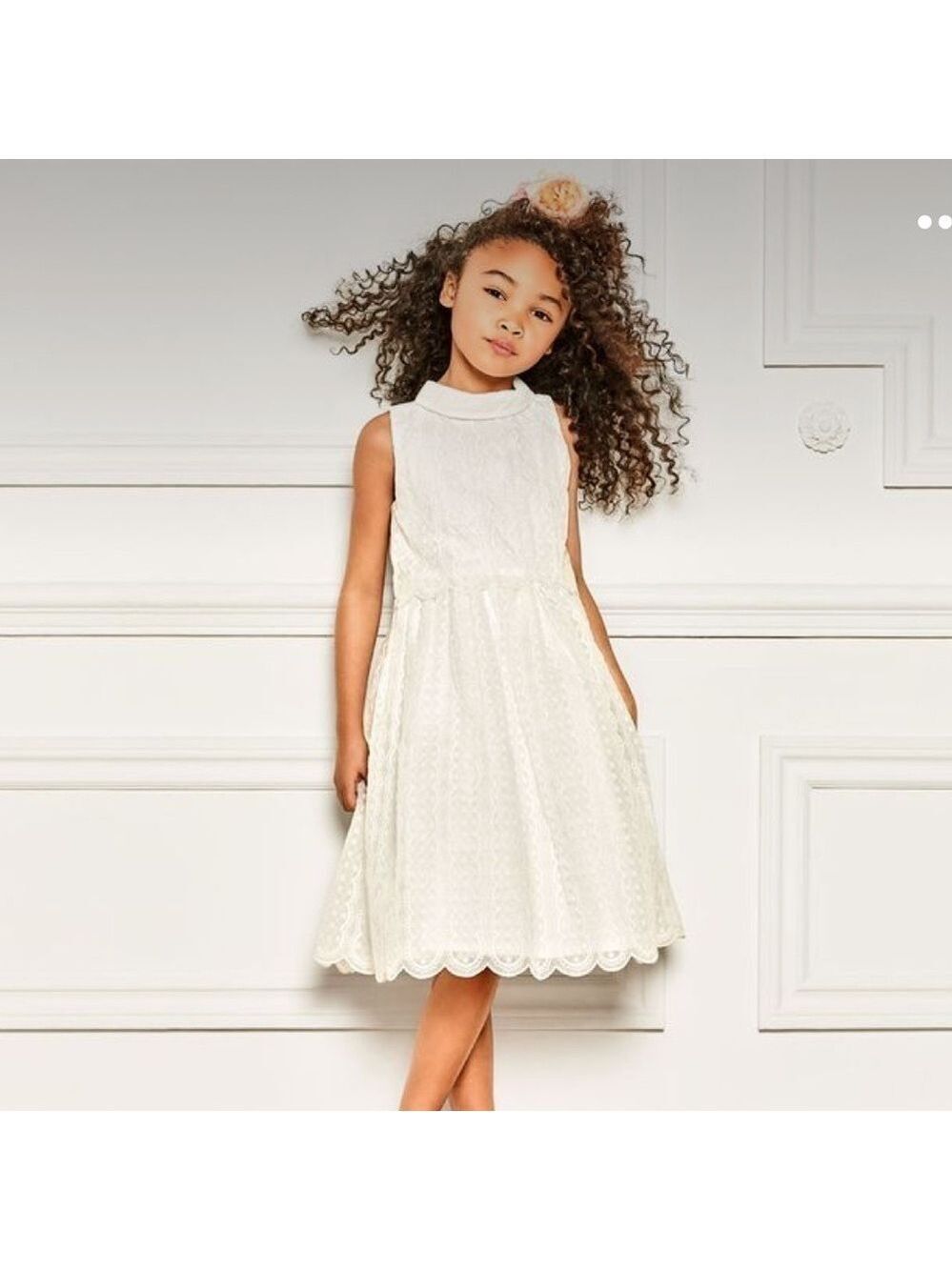 EMBROIDERED ORGANZA DRESS